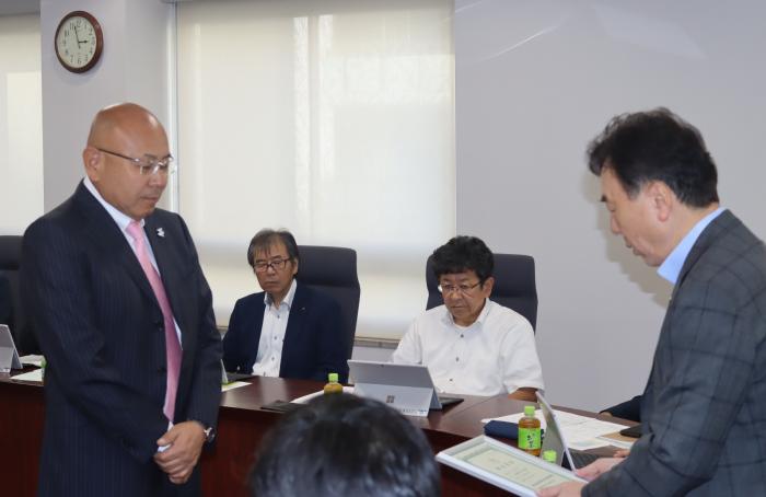 組合員書授与　　　　　　　　　　　　　　　　　　　　　　　　　　　　　　㈱タカヤナギ設備　代表者髙栁哲也様