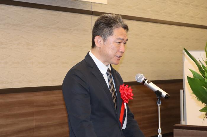 愛知県知事　大村秀章様　　　　　　　　　　　（代理：愛知県労働局産業人材育成課担当課長　古市剛様）による祝辞